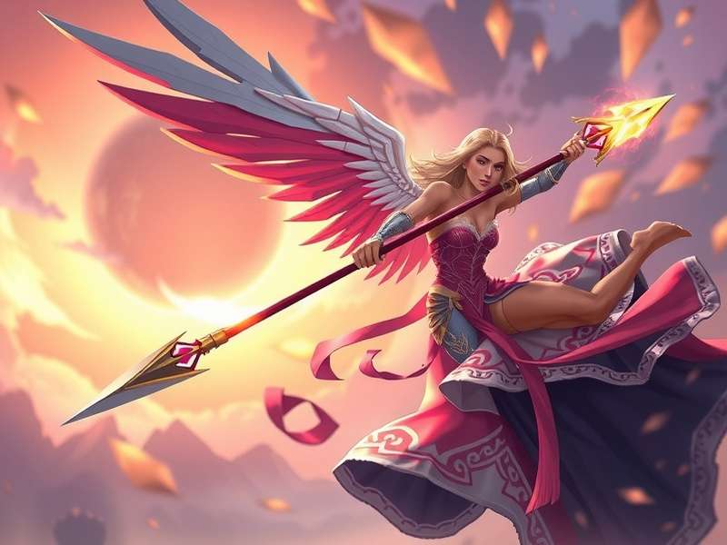 Divine Spear Hero Game Screenshot showcasing the Divine Spear weapon and celestial battlefield